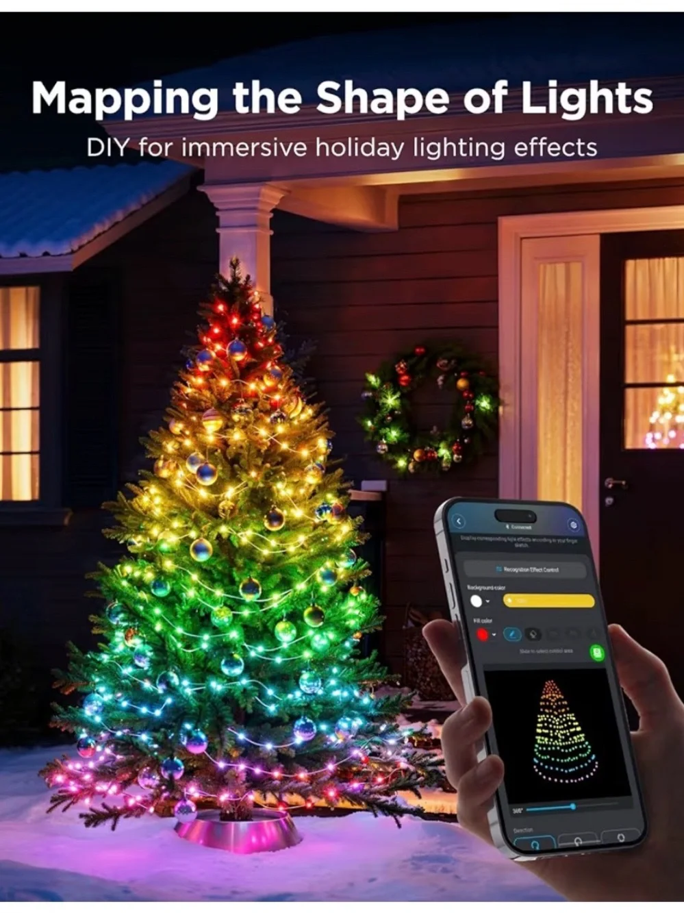 Goove Multicolor Christmas String Lights - Green Cord